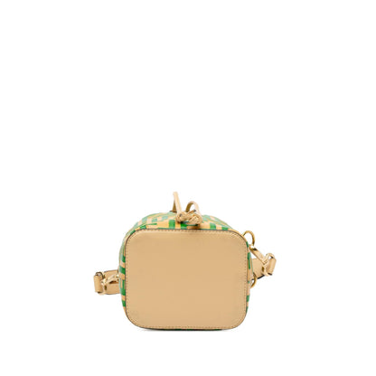 Fendi Mini Zucca Mon Tresor Embossed Leather Bucket Bag (SHG-S2s9H7) Rovelle Bags