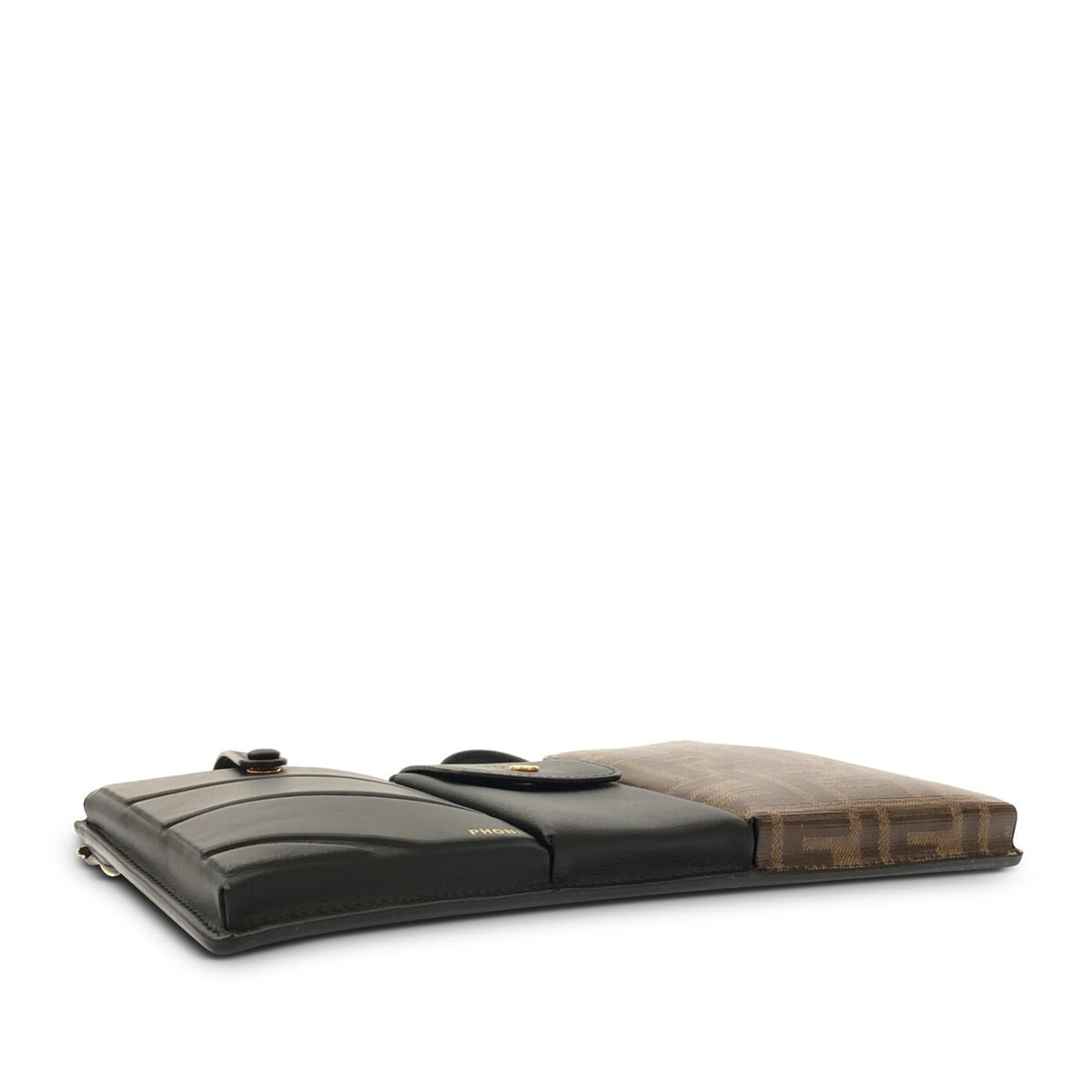 Fendi Mini Zucca and Leather 3 Pocket Crossbody (SHG-up2ClV) Rovelle Bags