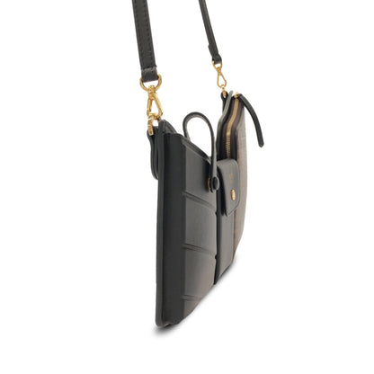 Fendi Mini Zucca and Leather 3 Pocket Crossbody (SHG-up2ClV) Rovelle Bags