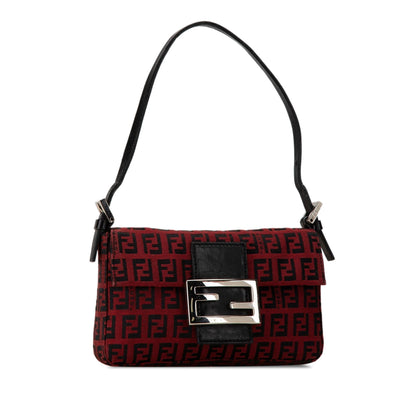 Fendi Mini Zucchino Canvas Baguette Rovelle Bags