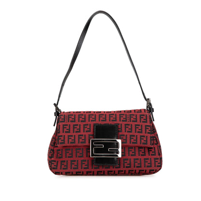 Fendi Mini Zucchino Canvas Baguette Rovelle Bags