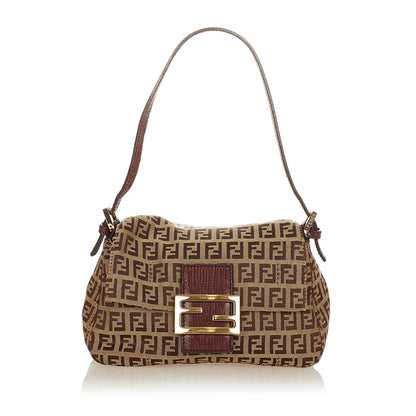 Fendi Mini Zucchino Canvas Mamma Baguette (SHG-26703) Rovelle Bags