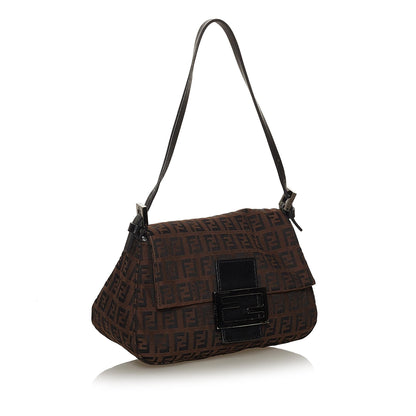 Fendi Mini Zucchino Canvas Mamma Baguette (SHG-28605) Rovelle Bags
