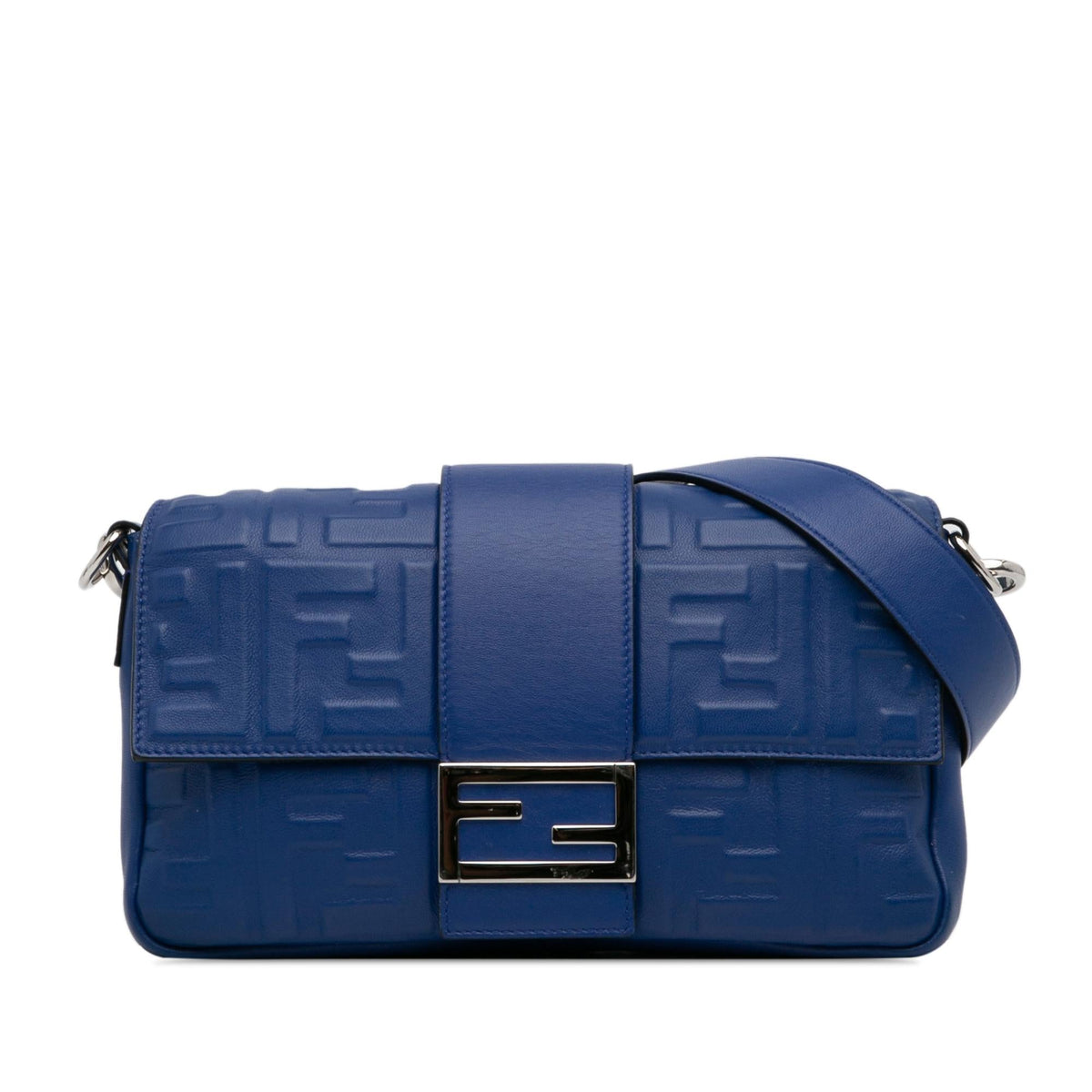 Fendi Nappa FF 1974 Embossed Belt Baguette (SHG-QBKsoa) Rovelle Bags