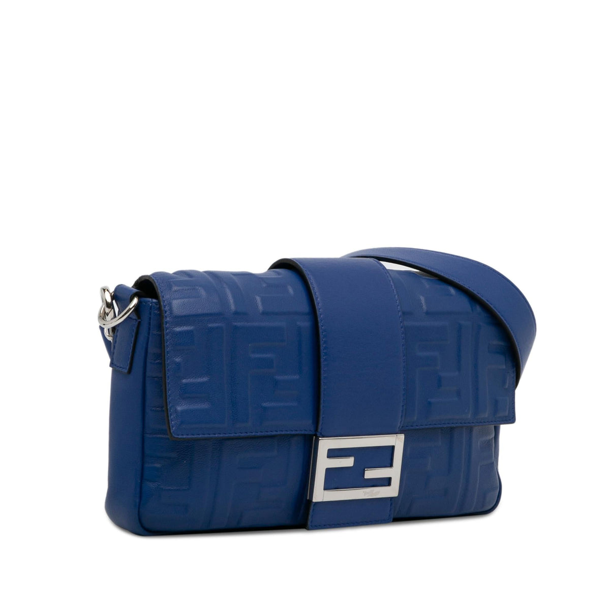 Fendi Nappa FF 1974 Embossed Belt Baguette (SHG-QBKsoa) Rovelle Bags