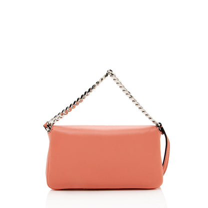 Fendi Nappa Leather Fox Fur Crystal Micro Buggie Baguette Bag (SHF-13762) Rovelle Bags