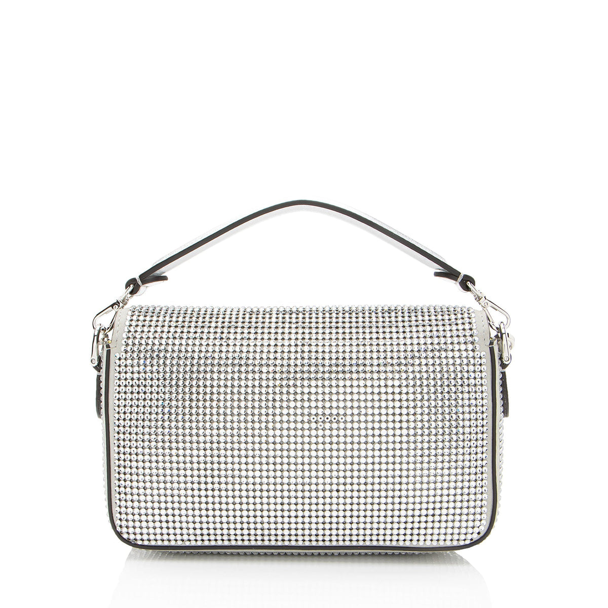 Fendi Nubuck Crystal Mini Baguette Shf-Euhxv9 Rovelle Bags
