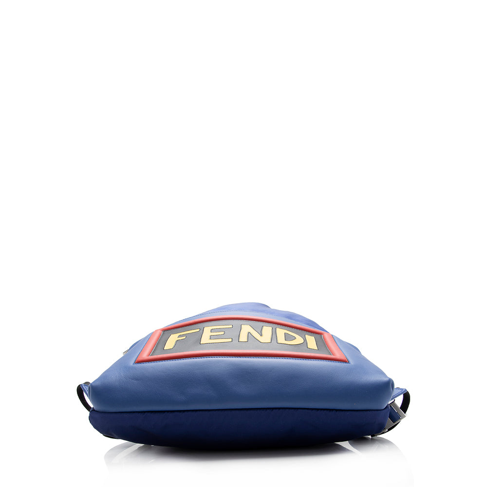Fendi Nylon Logo Backpack (SHF-13539) Rovelle Bags