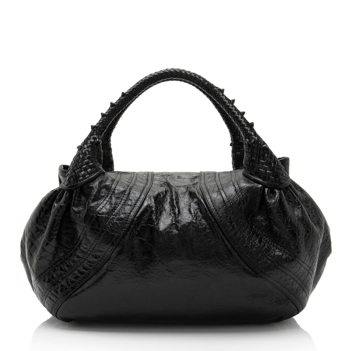Fendi Patent Leather Spy Satchel (SHF-PigQG6) Rovelle Bags