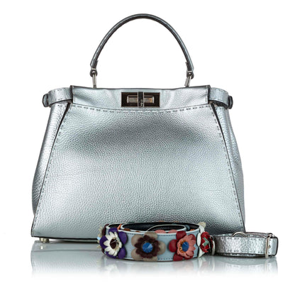 Fendi Peekaboo Leather Satchel (SHG-20756) Rovelle Bags