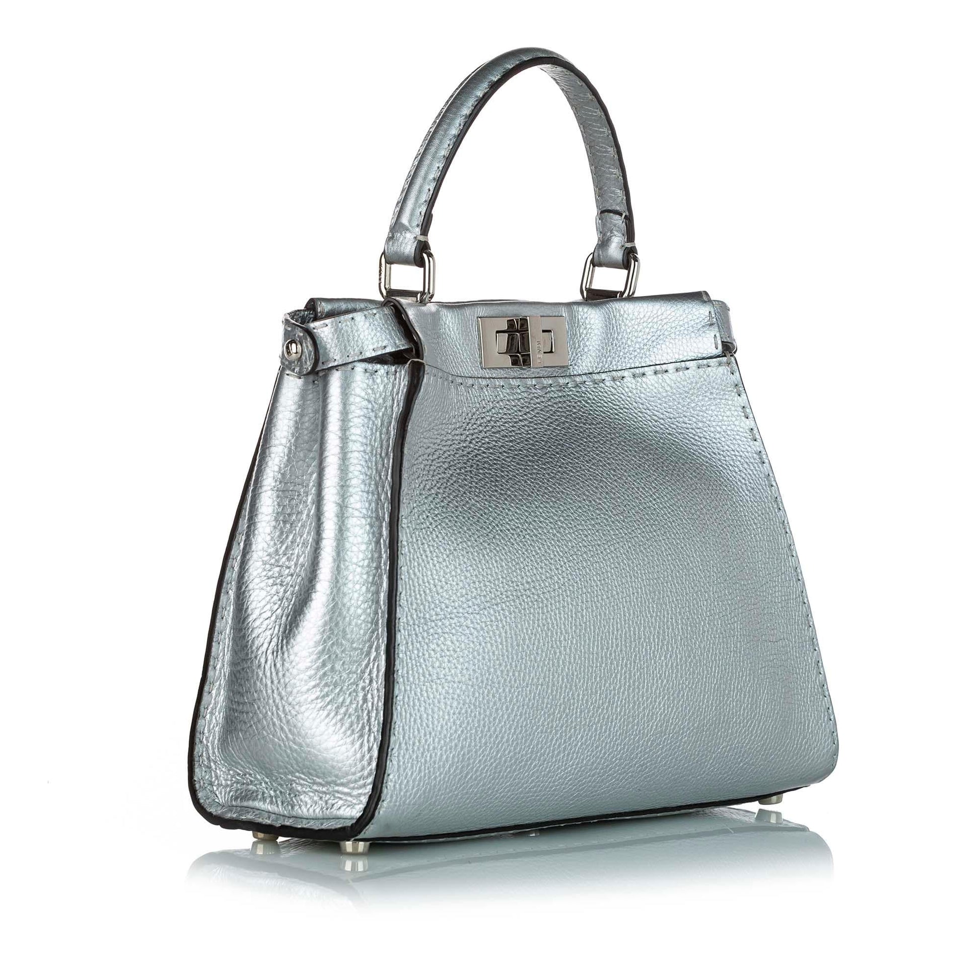 Fendi Peekaboo Leather Satchel (SHG-20756) Rovelle Bags
