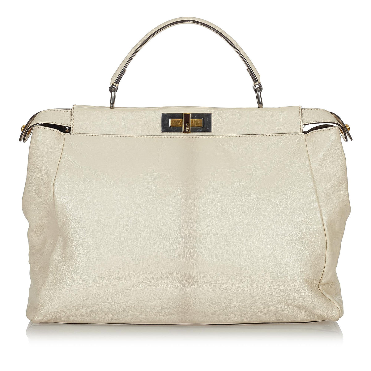 Fendi Peekaboo Leather Satchel (SHG-26729) Rovelle Bags