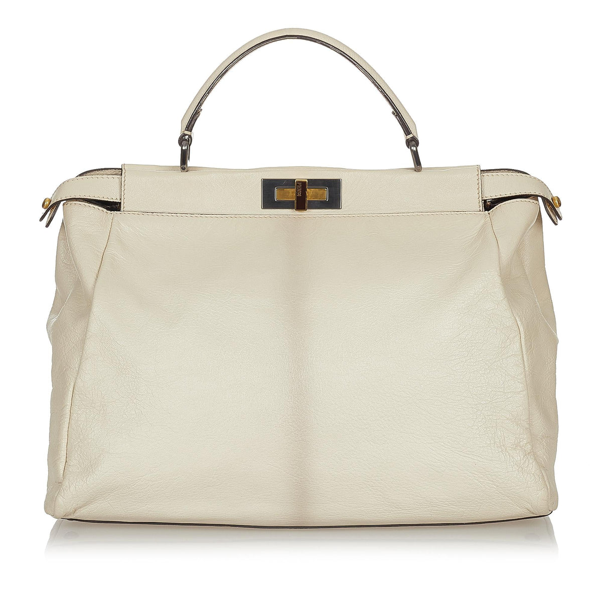Fendi Peekaboo Leather Satchel (SHG-26729) Rovelle Bags