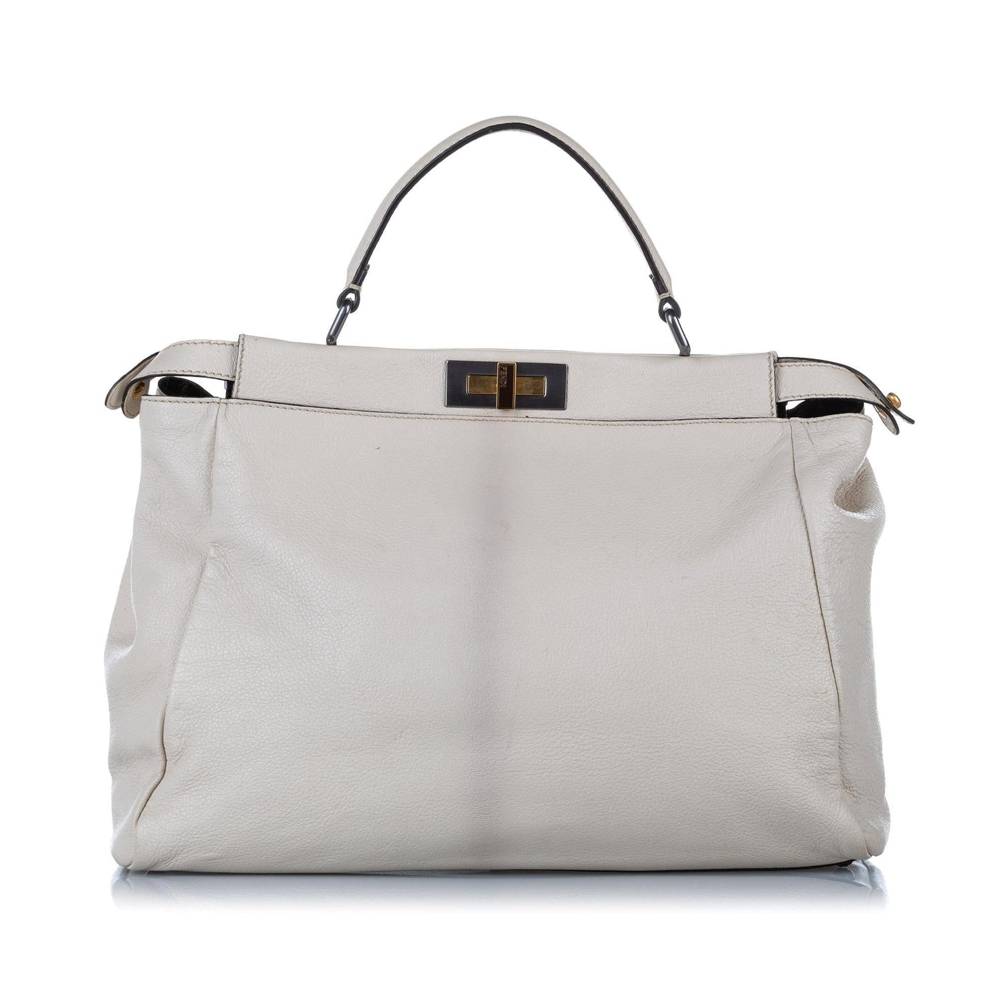 Fendi Peekaboo Leather Satchel (SHG-32335) Rovelle Bags