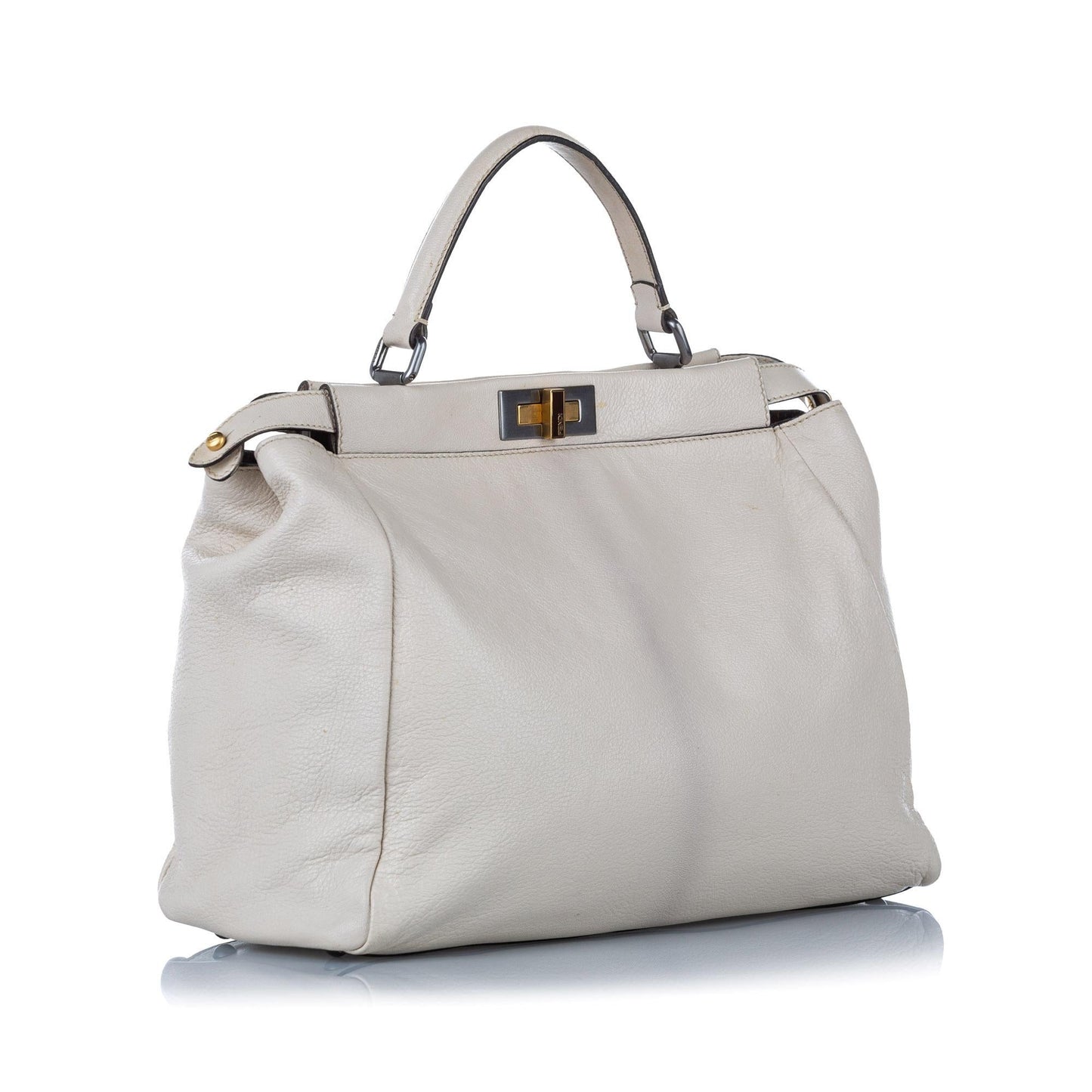 Fendi Peekaboo Leather Satchel (SHG-32335) Rovelle Bags
