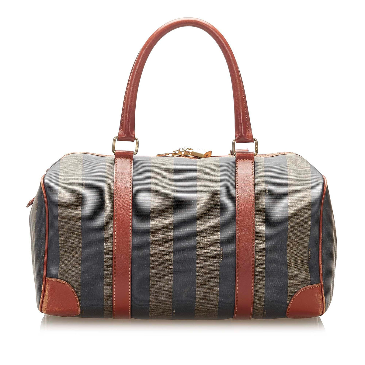 Fendi Pequin Boston Bag (SHG-22405) Rovelle Bags