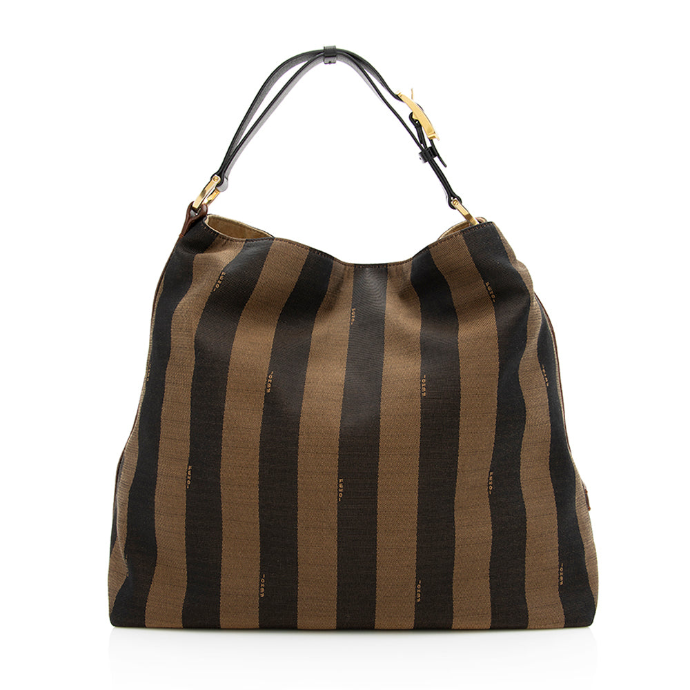 Fendi Pequin Canvas Hobo (SHF-19787) Rovelle Bags