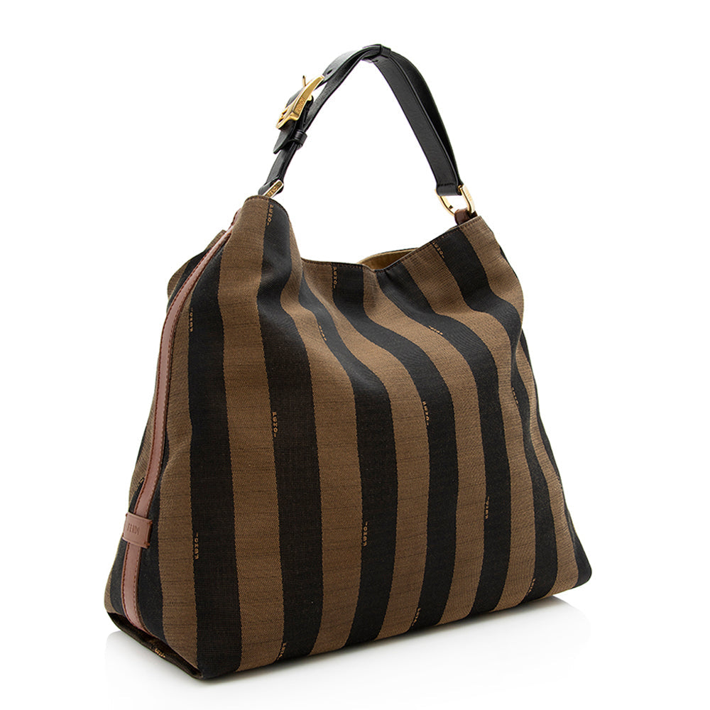 Fendi Pequin Canvas Hobo (SHF-19787) Rovelle Bags