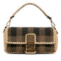 Fendi Pequin Canvas and Raffia Mamma Baguette (SHG-g32SBG) Rovelle Bags