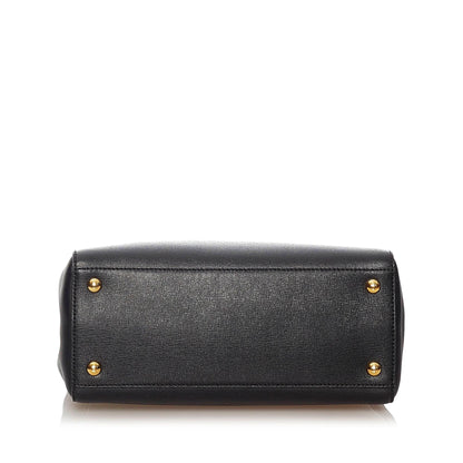 Fendi Petit 2Jours Leather Satchel (SHG-27993) Rovelle Bags