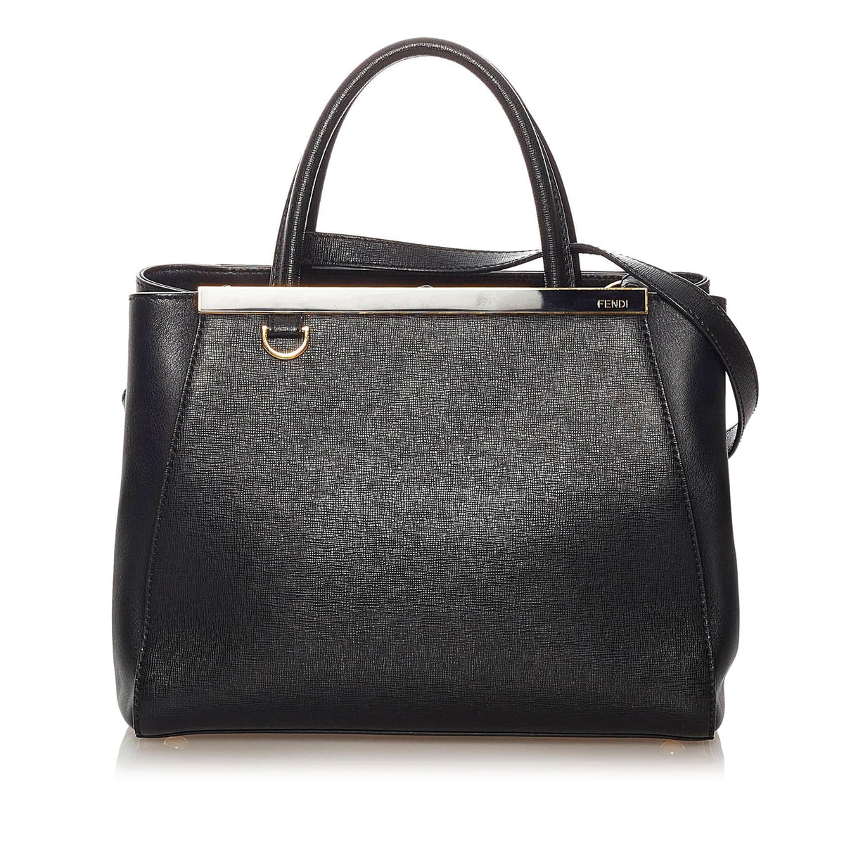 Fendi Petit 2Jours Leather Satchel (SHG-27993) Rovelle Bags