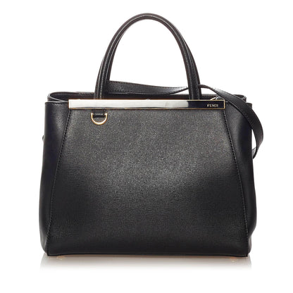 Fendi Petit 2Jours Leather Satchel (SHG-27993) Rovelle Bags