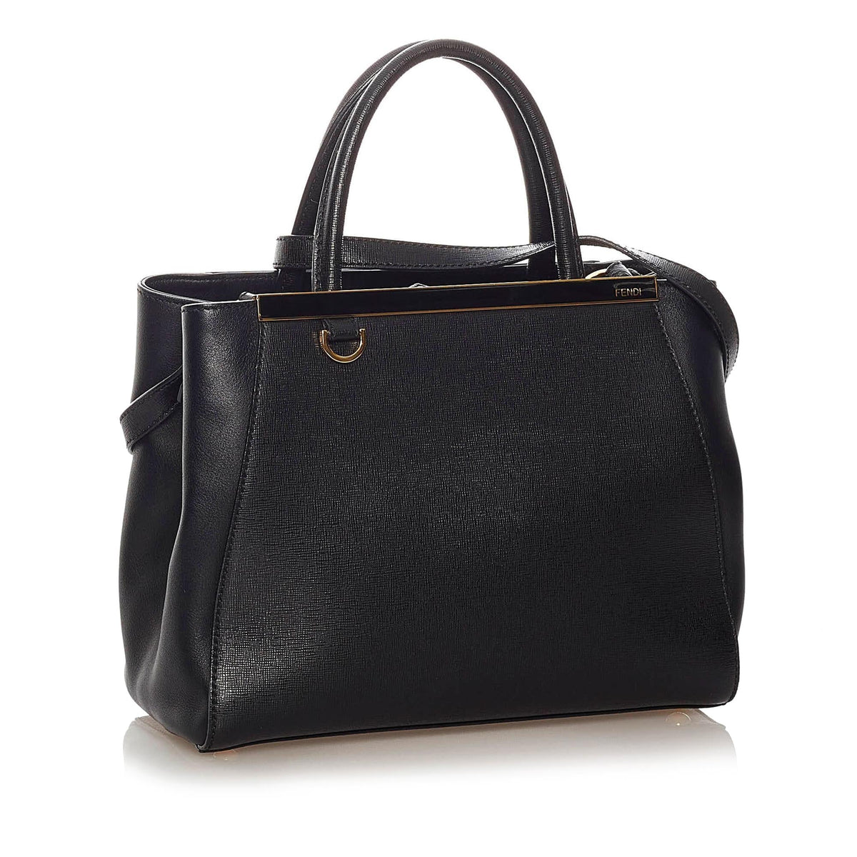 Fendi Petit 2Jours Leather Satchel (SHG-27993) Rovelle Bags