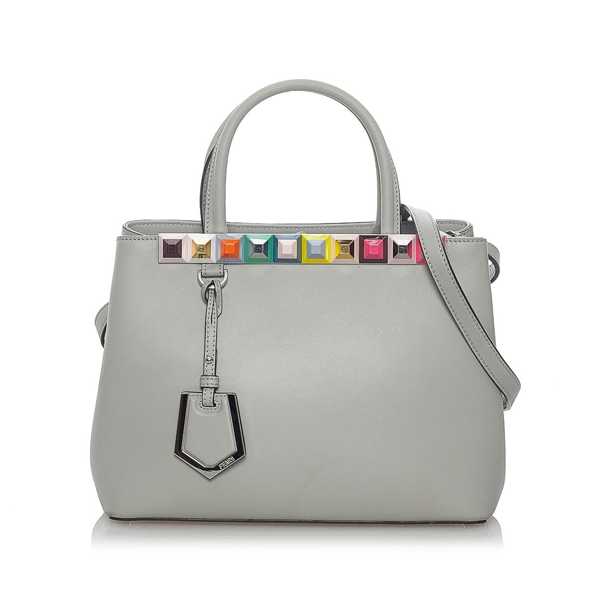 Fendi Petit 2Jours Leather Satchel (SHG-29381) Rovelle Bags