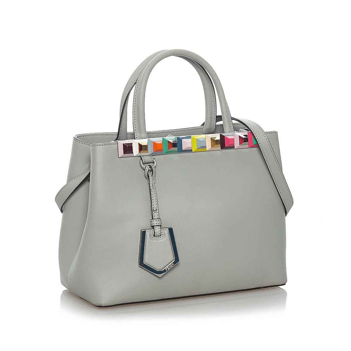 Fendi Petit 2Jours Leather Satchel (SHG-29381) Rovelle Bags