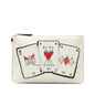 Fendi Roma Playing Cards Zip Clutch (SHG-34tr8x) Rovelle Bags