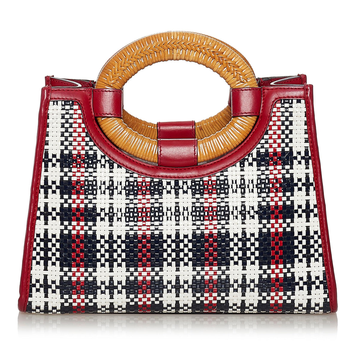 Fendi Runaway Tartan Plaid Satchel (SHG-37576) Rovelle Bags