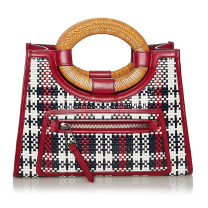 Fendi Runaway Tartan Plaid Satchel (SHG-37576) Rovelle Bags