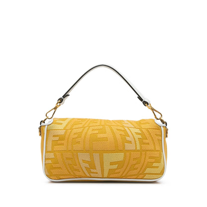 Fendi Sarah Coleman FF Canvas Fisheye Baguette Satchel (SHG-jIeRtT) Rovelle Bags