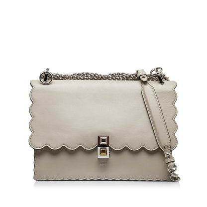 Fendi Scalloped Kan I Satchel (SHG-0g81DK) Rovelle Bags