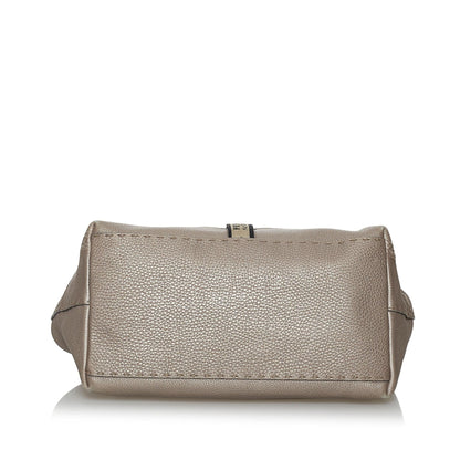 Fendi Selleria Borghese Leather Handbag (SHG-28253) Rovelle Bags