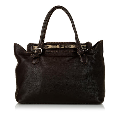 Fendi Selleria Grand Borghese Leather Handbag (SHG-31434) Rovelle Bags