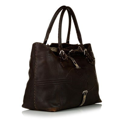 Fendi Selleria Grand Borghese Leather Handbag (SHG-31434) Rovelle Bags