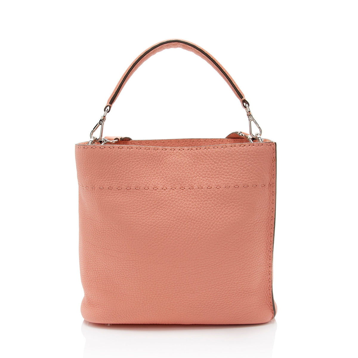 Fendi Selleria Leather Anna Small Bucket Bag Rovelle Bags