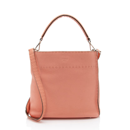 Fendi Selleria Leather Anna Small Bucket Bag Rovelle Bags