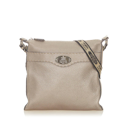 Fendi Selleria Leather Crossbody Bag (SHG-19088) Rovelle Bags