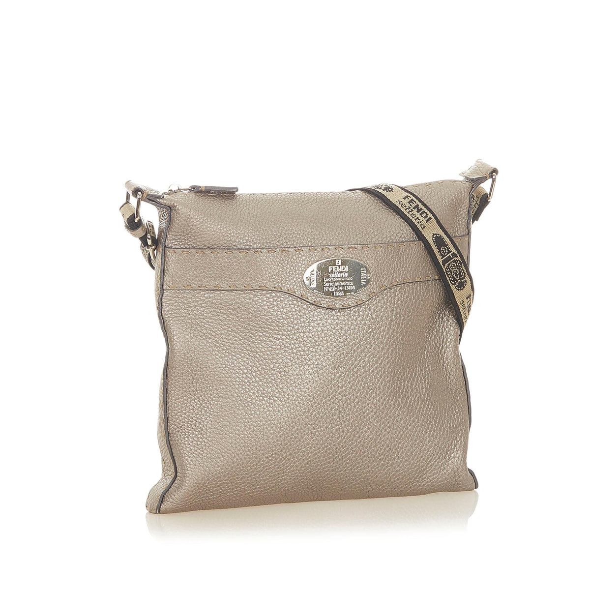 Fendi Selleria Leather Crossbody Bag (SHG-19088) Rovelle Bags