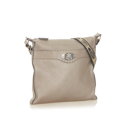 Fendi Selleria Leather Crossbody Bag (SHG-19088) Rovelle Bags