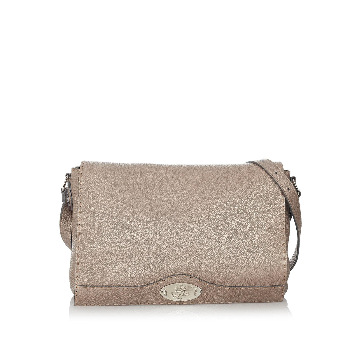 Fendi Selleria Leather Crossbody Bag (SHG-26891) Rovelle Bags