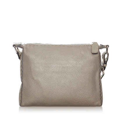 Fendi Selleria Leather Crossbody Bag (SHG-27845) Rovelle Bags