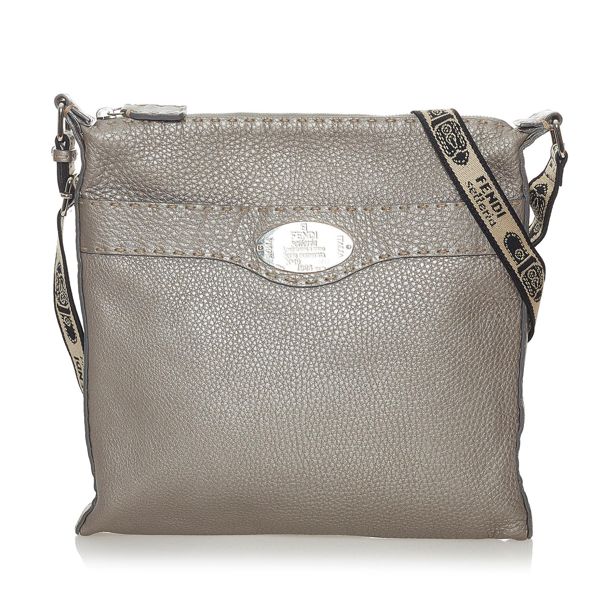Fendi Selleria Leather Crossbody Bag (SHG-28116) Rovelle Bags