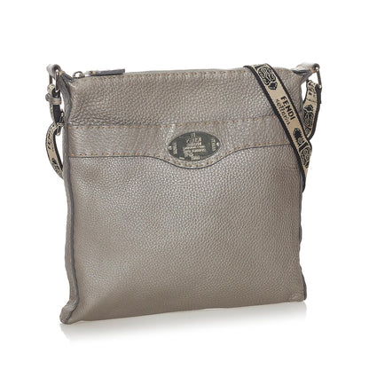 Fendi Selleria Leather Crossbody Bag (SHG-28116) Rovelle Bags