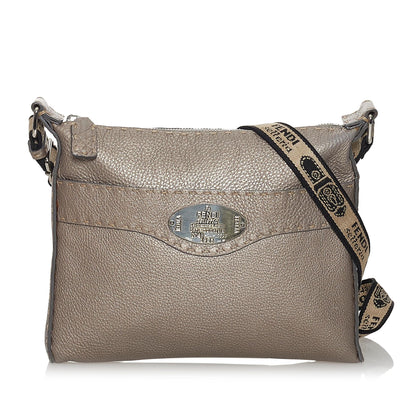 Fendi Selleria Leather Crossbody Bag (SHG-31249) Rovelle Bags