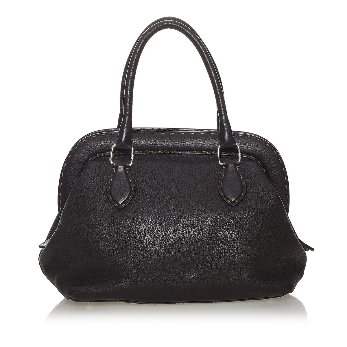 Fendi Selleria Leather Handbag (SHG-28118) Rovelle Bags
