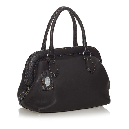 Fendi Selleria Leather Handbag (SHG-28118) Rovelle Bags