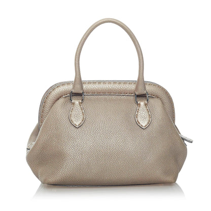 Fendi Selleria Leather Handbag (SHG-31221) Rovelle Bags